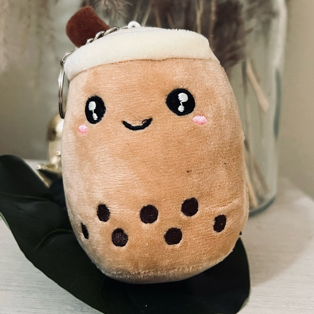 Smiling Boba Plush Keychain